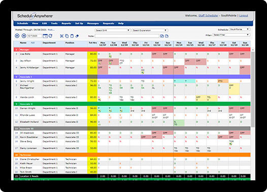 Online Government Employee Scheduling Software 